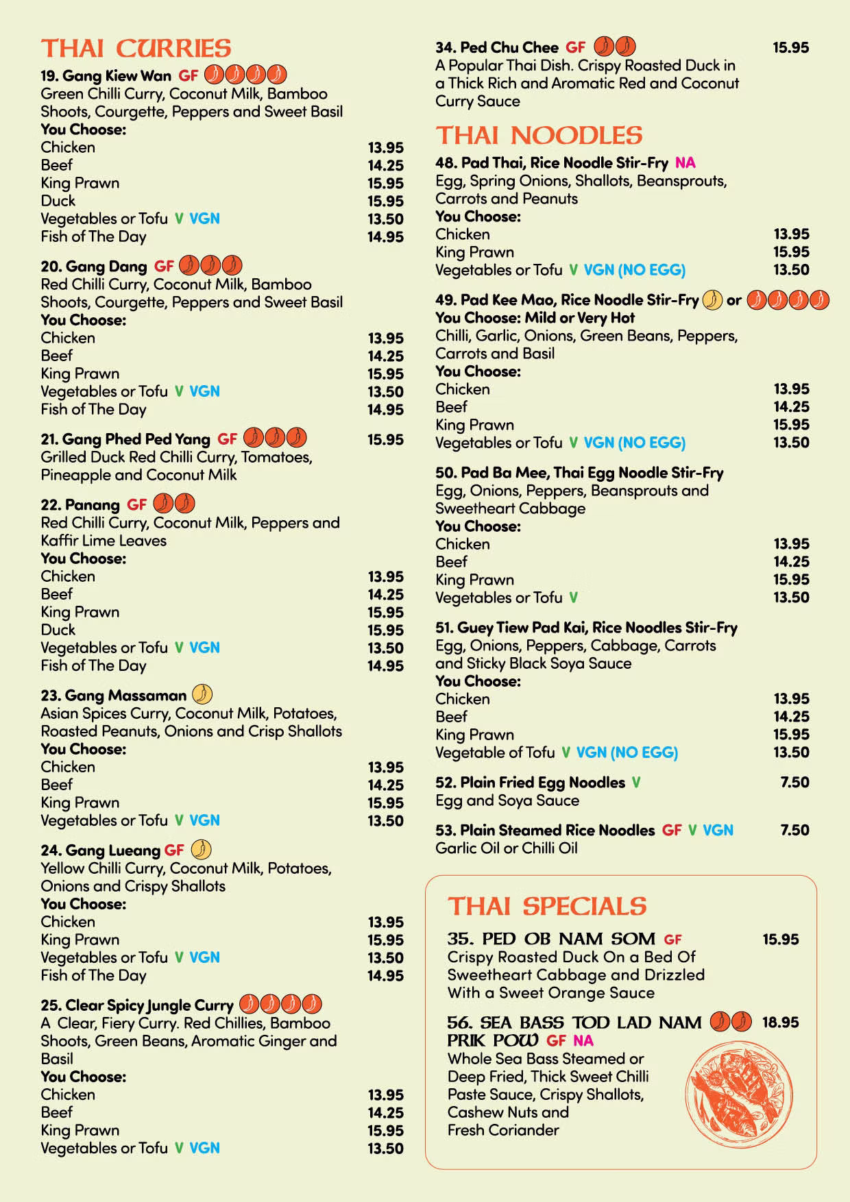 Largigi Food Menu Page 3
